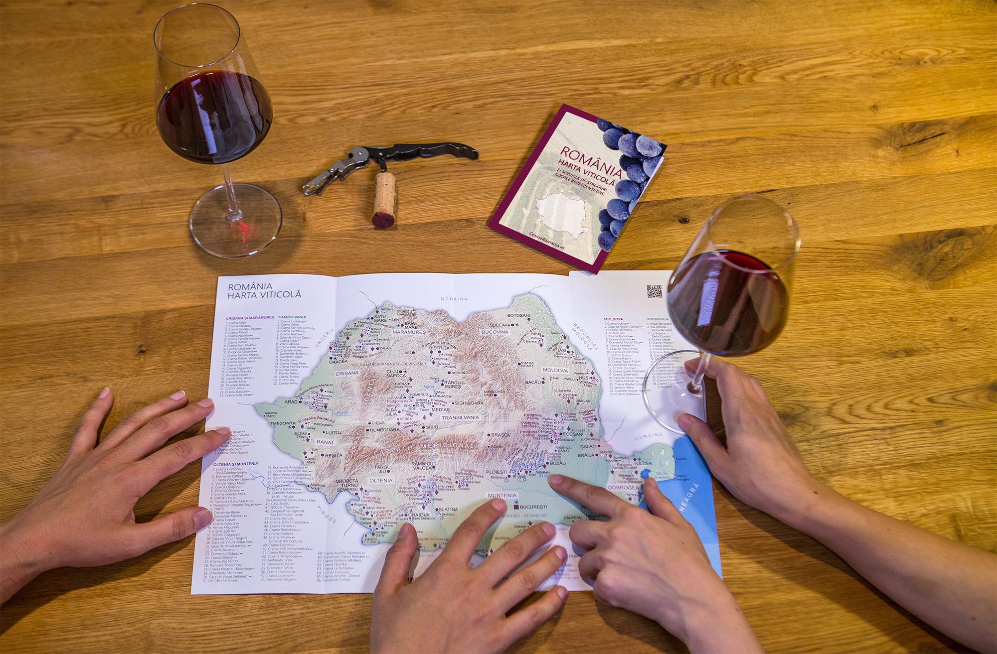 wine map romania